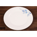 Haonai home dinner plate set,6"7"8"9"10" dinnerware plate set,5 pieces of one set,white & round plate with customized design